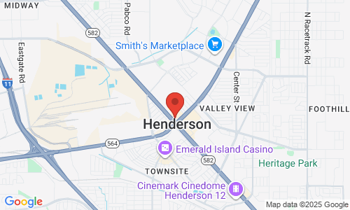 Google map image of our location in 130 N Boulder Hwy Ste 100 Henderson, NV